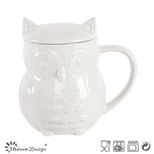 Pot de hibou en céramique de 1000ml avec couvercle